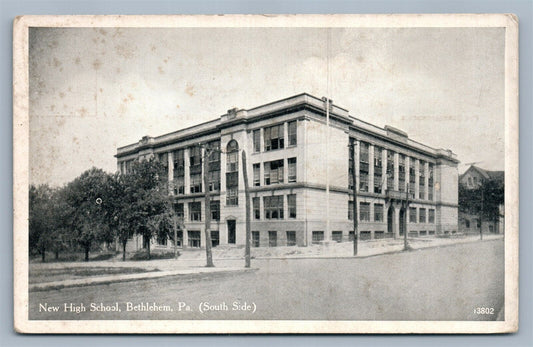 BETHLEHEM PA HIGH SCHOOL ANTIQUE POSTCARD