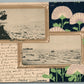 JAPANESE SHIPS AT RIVER TADONG NORTH KOREA ANTIQUE POSTCARD