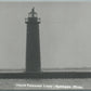 MUSKEGON MI SOUTH PIERHEAD LIGHT HOUSE VINTAGE REAL PHOTO POSTCARD RPPC