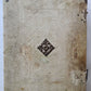 1756 CHORAL PSALTER IMPRESSIVE LARGE PIGSKIN FOLIO w/ METAL FITTINGS antique 16"