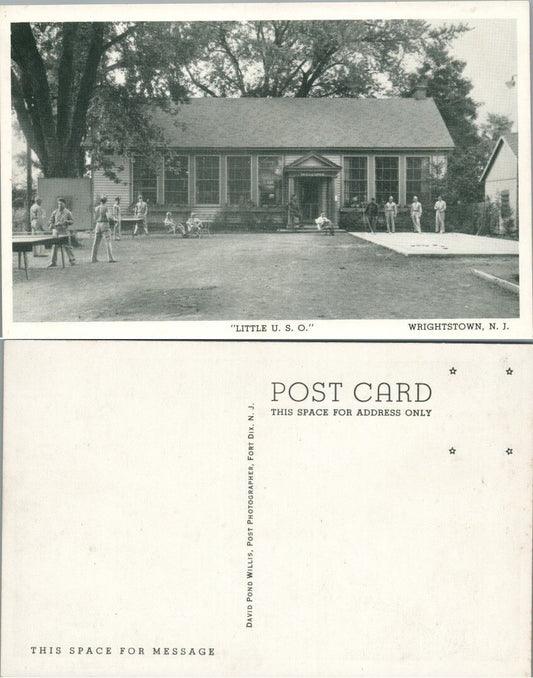 ANTIQUE POSTCARD LITTLE U.S.O. WRIGHTSTOWN N.J.