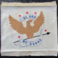 VINTAGE PATRIOTIC THEME US EAGLE IN GOD WE TRUST NEEDLEWORK Americana embroidery