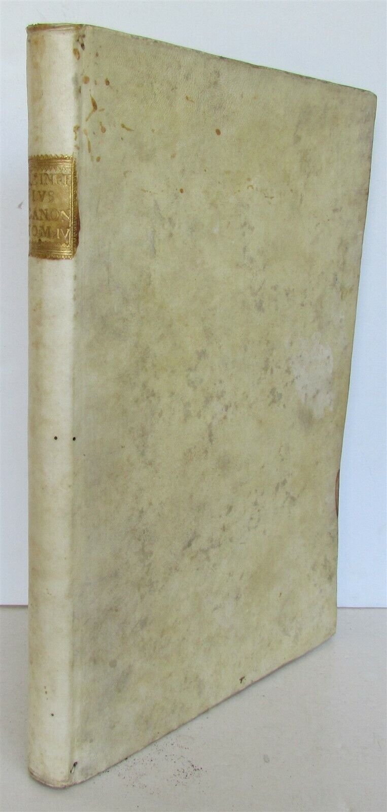 1734 ANTIQUE ANACLETO REIFFENSTUEL VELLUM BOUND FOLIO 9.5 x 13.5" 18th CENTURY