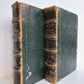 1864 ITALIAN ENGLISH DICTIONARY antique 2 VOLS NUOVO DIZIONARIO JOHN MILLHOUSE