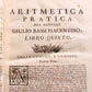 1765 Practical Arithmetic by Giulio Bassi 2 vols ARITMETICA PRACTICA MATHEMATICS