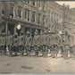 E. BARRE VT WWI ERA SOLDIERS PARADE ANTIQUE REAL PHOTO POSTCARD RPPC