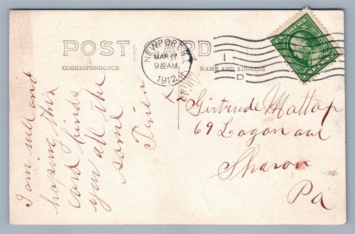 AMERICAN ARTILLERY 12" GUN IN ACTION 1911 ANTIQUE REAL PHOTO POSTCARD RPPC