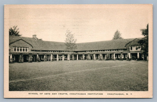 CHAUTAUQUA NY SCHOOL OF ARTS & CRAFTS ANTIQUE POSTCARD