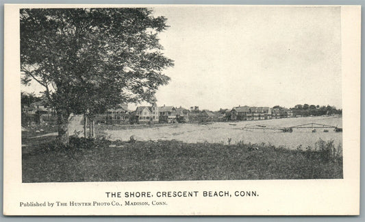 CRESCENT BEACH CT THE SHORE ANTIQUE POSTCARD