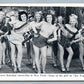 NEW YORK CITY CHORUS-LINE GIRLS ANTIQUE POSTCARD