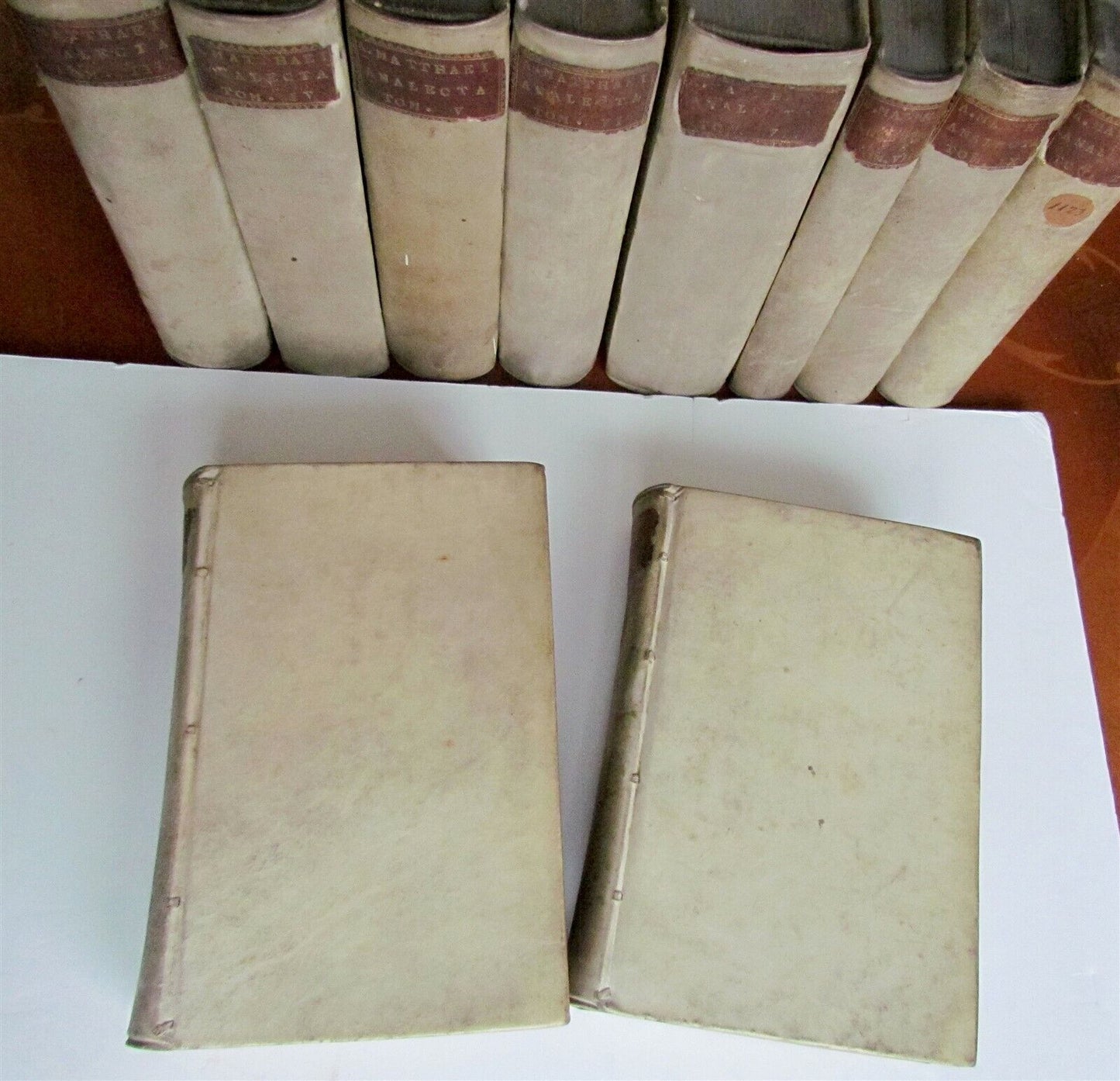 1698-1710 10 VOLUMES HISTORY of LAW VELLUM BOUND by ANTONIUS MATTHAEUS antique