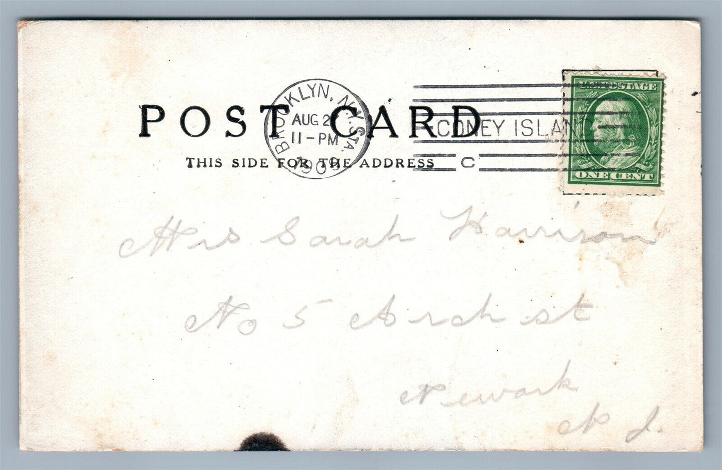 BROOKLYN NY CONEY ISLAND LUNA PARK JAPANESE ROOF GARDEN ANTIQUE POSTCARD