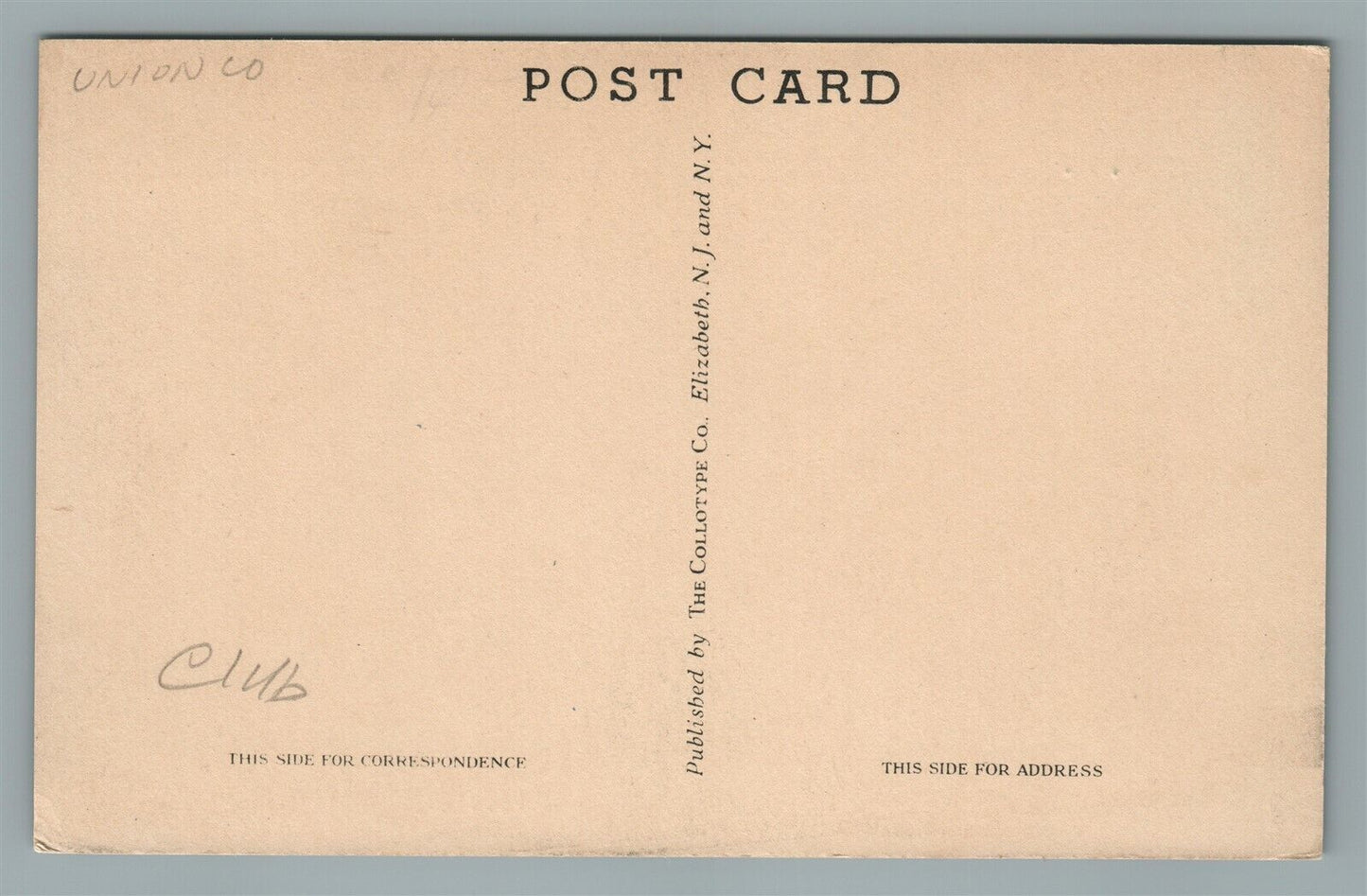 UNION NJ PRESBYTERIAN CHURCH CONNECTICUT FARMS VINTAGE POSTCARD