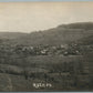 RUSH PA BIRDS EYE VIEW ANTIQUE REAL PHOTO POSTCARD RPPC
