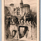 FRANCE MUSEE DE CLUNY ANTIQUE POSTCARD 1925 INT'L EXHIBITION of MODERN ART STAMP