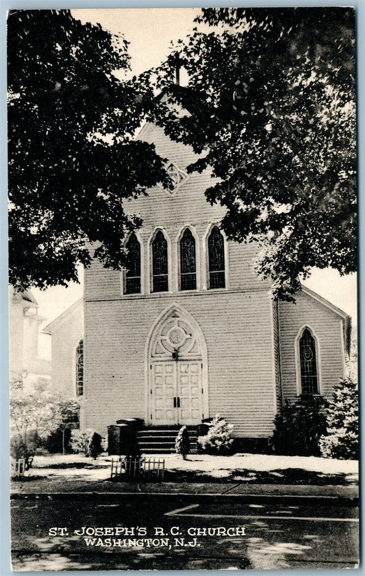 WASHINGTON NJ ST. JOSEPH'S R.C. CHURCH ANTIQUE POSTCARD