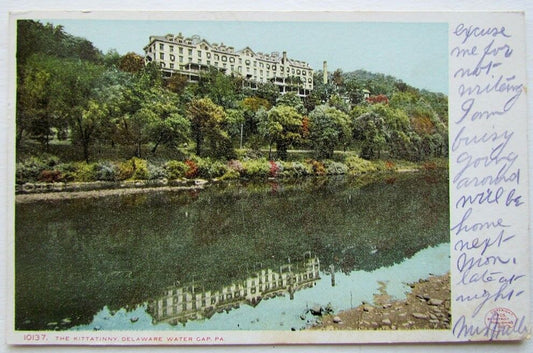 VINTAGE 1906 UNDIVIDED POSTCARD THE KITTATINNY DELAWARE WATER GAP PA