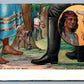 FOOTWEAR OF NATIONS BRAZIL WOONSOCKET RI RUBBER CO ADVERTISING ANTIQUE POSTCARD