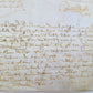 16th-17th century OLD MANUSCRIPT on VELLUM antique LAW DOCUMENT in FRENCH