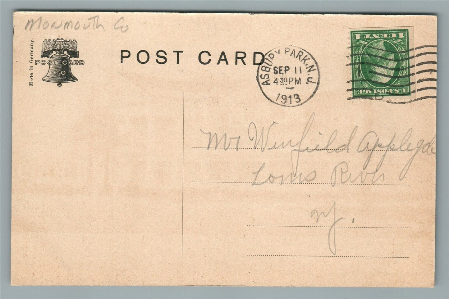 ALLENHURST NJ INN ANTIQUE POSTCARD
