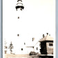 ALPENA MI OLD PRESQUE ISLE LIGHT HOUSE 1933 VINTAGE REAL PHOTO POSTCARD RPPC