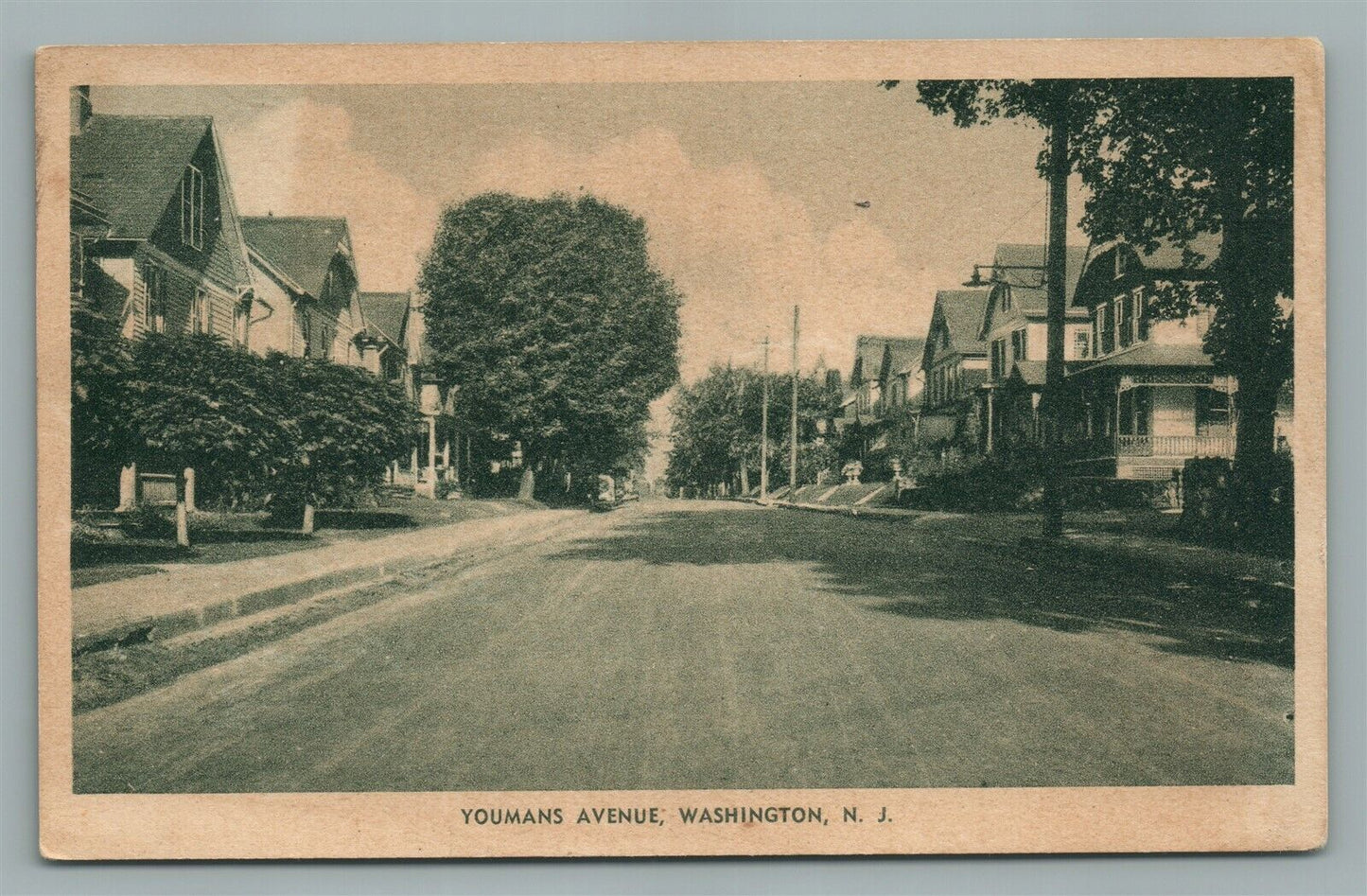WASHINGTON NJ YOUMANS AVENUE ANTIQUE POSTCARD