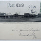 VINTAGE 1907 DOUBLE SIDED POSTCARD - P. & R. RAILWAY STATION LANDSDALE PA