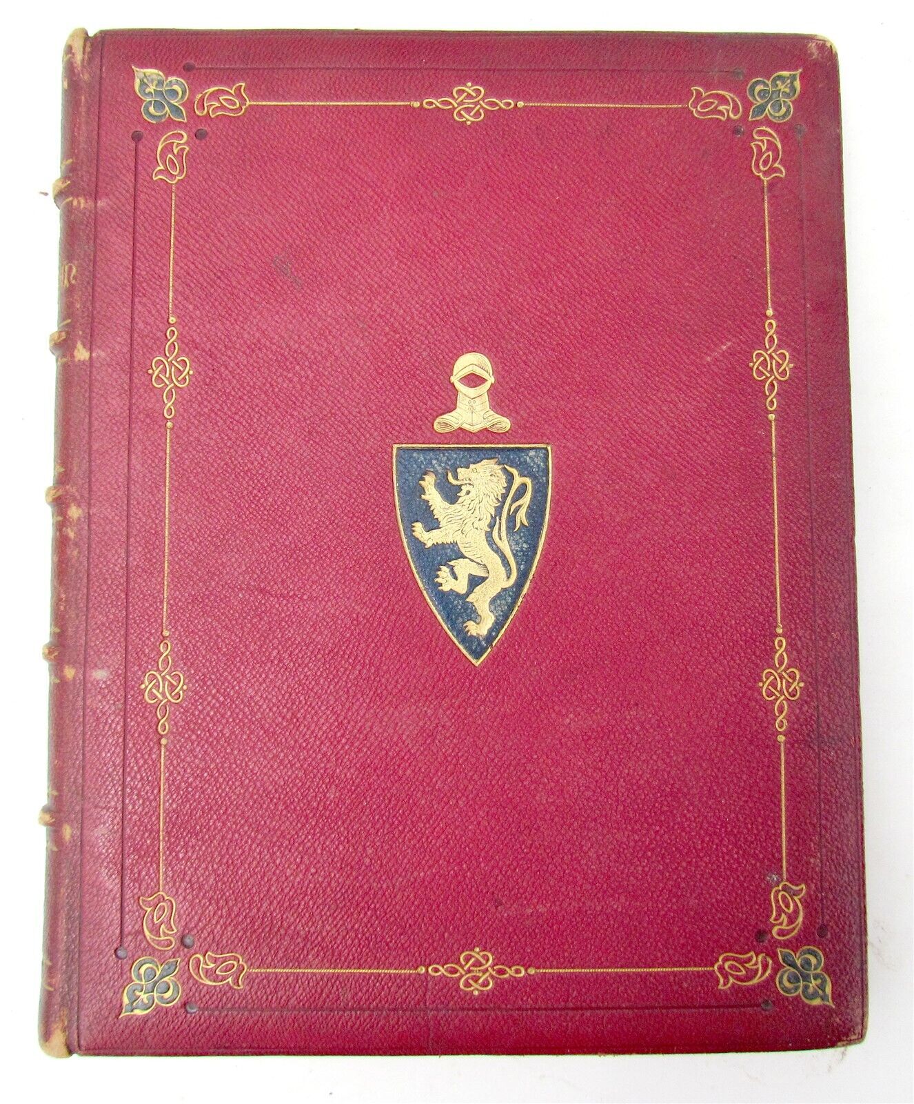 1872 GEMS of BELGIAN ART by W. SCOTT antique SIGNED FINE BINDING ILLUSTRATED