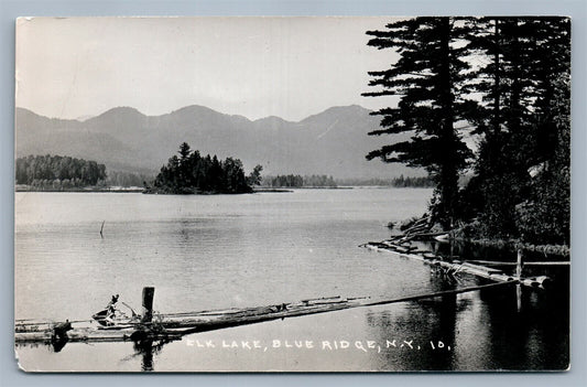 BLUE RIDGE ELK LAKE NY VINTAGE REAL PHOTO POSTCARD RPPC