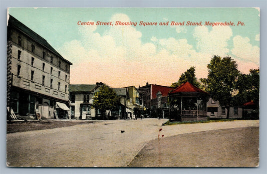 MEYERSDALE PA CENTRE STREET ANTIQUE POSTCARD