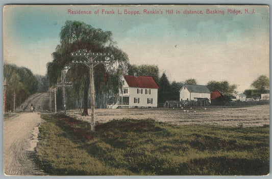 BASKING RIDGE NJ RESIDENCE OF FRANK BOPPE ANTIQUE POSTCARD