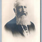 KING LEOPOLD II OF BELGIUM ANTIQUE REAL PHOTO POSTCARD RPPC