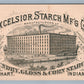 VICTORIAN TRADE CARD EXCELSIOR STARCH ELKHART INDIANA antique