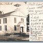 LOGANVILLE WI SCHOOL 1908 ANTIQUE REAL PHOTO POSTCARD RPPC