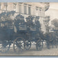 GERMAN HORSE CARRIAGE ANTIQUE REAL PHOTO POSTCARD RPPC