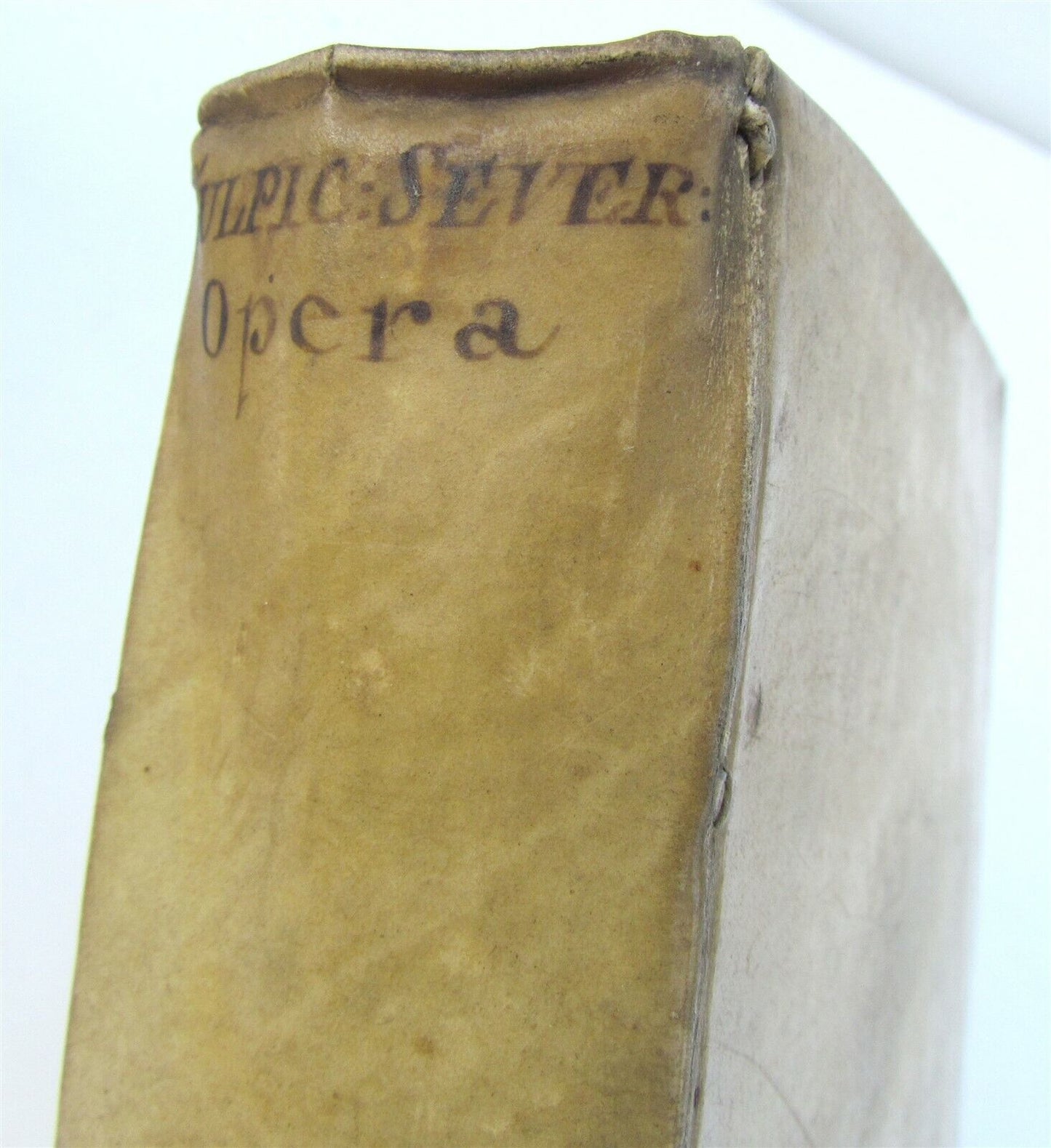 1647 Sulpici Severi Presbyteri. Opera omnia antique VELLUM BOUND