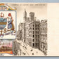 PHILADELPHIA PA CHESTNUT ST HERALDIC ANTIQUE POSTCARD by R.TUCK PRIVATE MAILING