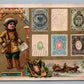 ANTIQUE VICTORIAN TRADE CARD RUSSIAN POSTAGE STAMPS ADVERTISING