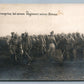GERMAN KRONPRINZ INSPECTING ARMY UNITS ANTIQUE REAL PHOTO POSTCARD RPPC