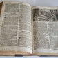 1763 BIBLE ILLUSTRATED IMPRESSIVE PIGSKIN FOLIO AMAZING BRONZE FITTINGS antique