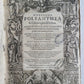 1616 NOVISSIMA POLYANTHEA by LANGUIS antique ANCIENT ENCYCLOPEDIA VELLUM FOLIO