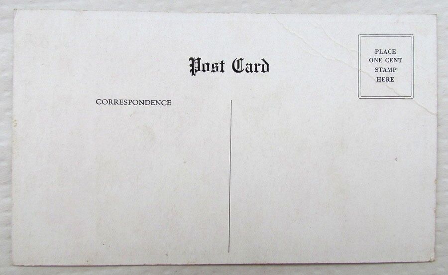 ANTIQUE POSTCARD LOG CABIN DINING ROOM COCHRAN HOUSE NEWTON N.J.