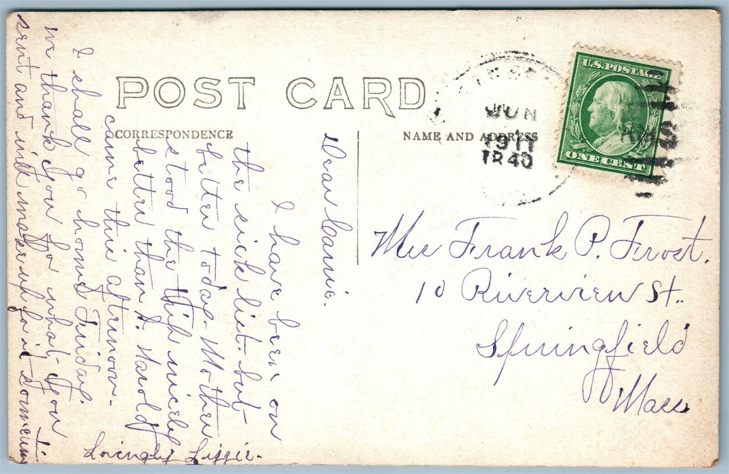 CHARLESTOWN NH HOYT RESIDENCE ANTIQUE REAL PHOTO POSTCARD RPPC