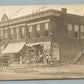 GEUDA SPRINGS KS STREET SCENE STORE FRONT CARS ANTIQUE REAL PHOTO POSTCARD RPPC