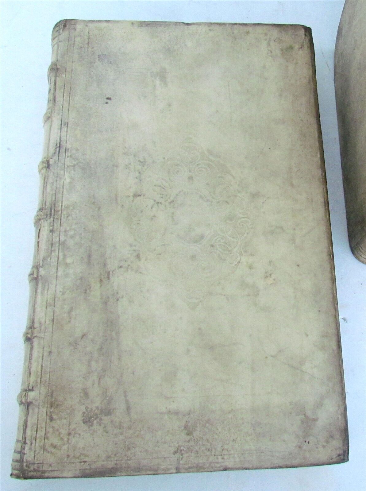 1727 4 volumes CHURCH HISTORY VELLUM BOUND FOLIOS by C. BARONII