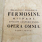 1741 VELLUM BOUND ANTIQUE FOLIO N. Fermosini HISPANI EPISCOPI PROBATIONIBUS v.6