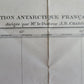 1925 MAP of EXPEDITION ANTARCTIQUE FRANCAISE SHETLANDS DE SUD antique