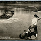 FISHING BULL-HEAD CATCHING CANADA VINTAGE EXAGGERATED REAL PHOTO POSTCARD RPPC