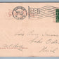 DUBUQUE IA EAGLE PT. BRIDGE 1908 UNDIVIDED ANTIQUE POSTCARD