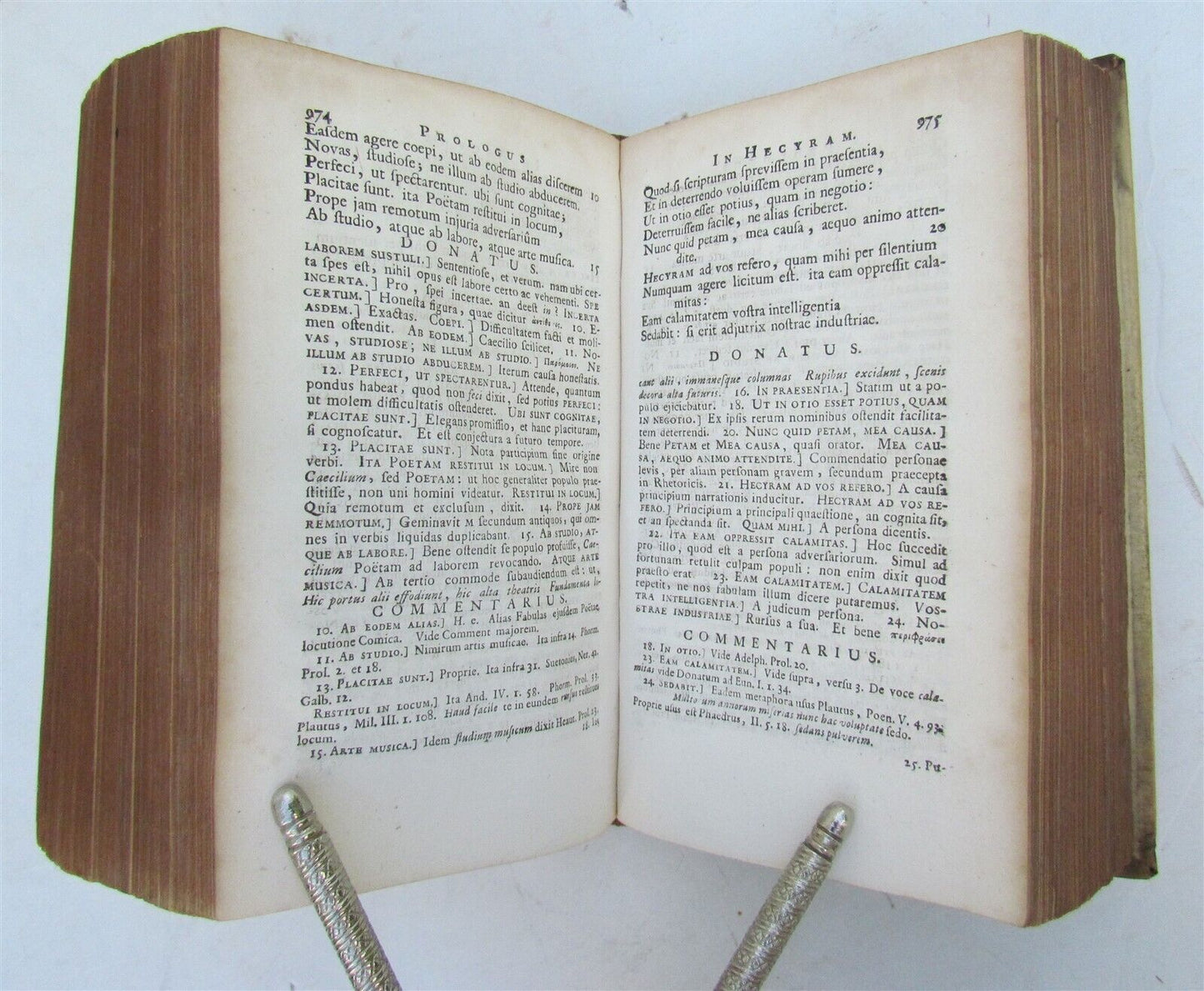 1732 TERENCE COMEDIES POETRY antique P Terentius Afer VELLUM BINDING